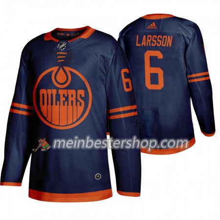 Edmonton Oilers Adam Larsson 6 Adidas 2019-2020 Blau Trikot Authentic - Herren
